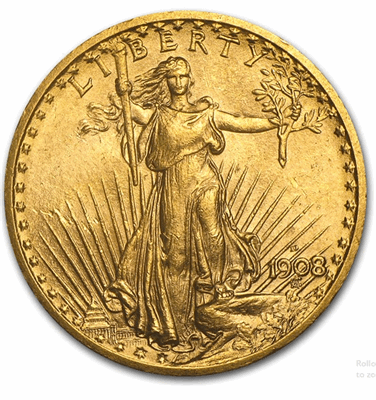 Gold $20 St. Gauden BU