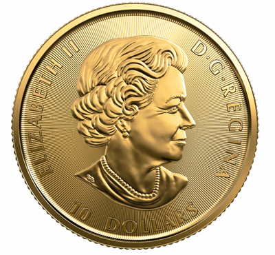 Gold Canadian Bull 0.25-oz