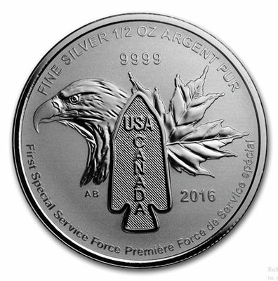 Silver Canadian Devils Brigade 1/2-oz