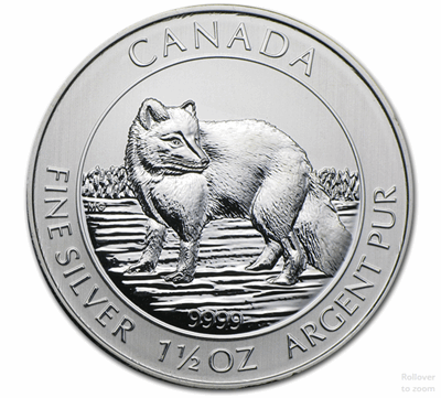 Silver Canadian Arctic Fox 1.5-oz