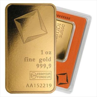 Gold Bar 1-oz Valcambi