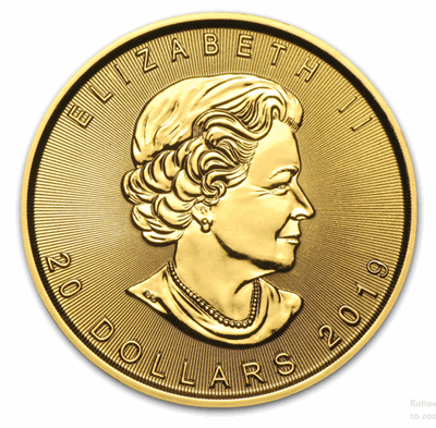 Gold Canadian Maple Leaf 1/2-oz