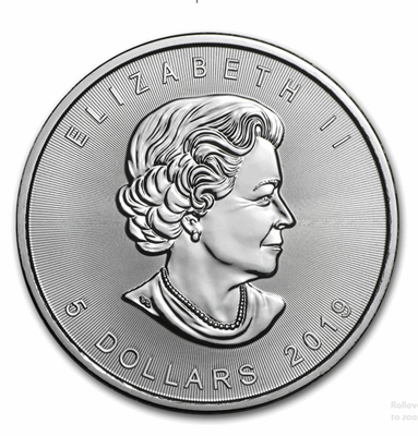 Silver Canadian Maple Leaf 1-oz