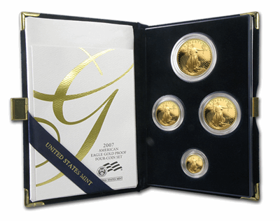 Gold American Eagle Proof 4-pc Set (1.85-oz)