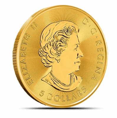 Gold Canadian Polar Bear 1/10-oz