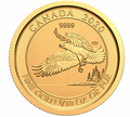 Gold Canadian North American Bald Eagle 0.1-oz