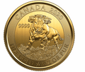 Gold Canadian Bull 0.25-oz