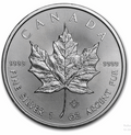 Silver Canadian Maple Leaf 1-oz