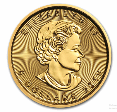Gold Canadian Maple Leaf 1/10-oz