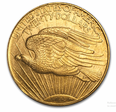 Gold $20 St. Gauden BU