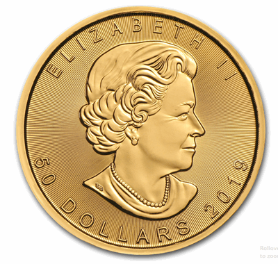 Gold Canadian Maple Leaf 1-oz 0.9999-fine