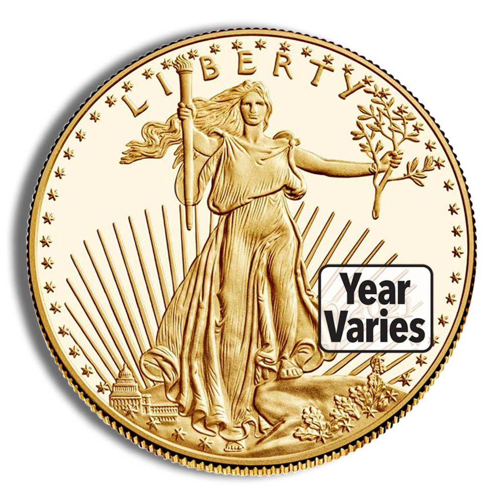 1/2 oz Proof Gold Eagle - Box/COA (Date Varies)