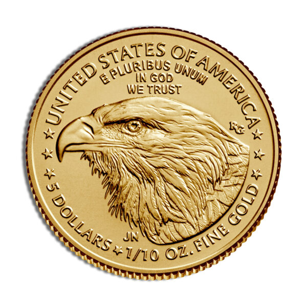 1/10 oz Gold Eagle - BU (Year Varies) - Image 2