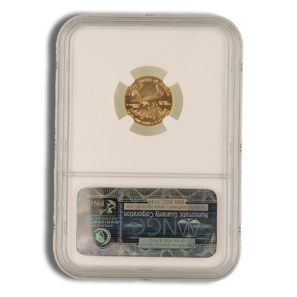 2009 1/10 oz Gold Eagle $5 NGC MS70 ER - Image 2