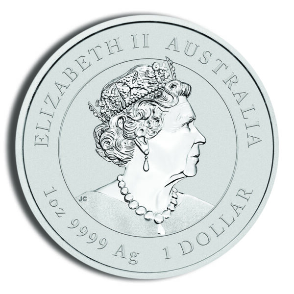 2021 1 oz Australia Silver Lunar Ox BU - Series III - Image 2