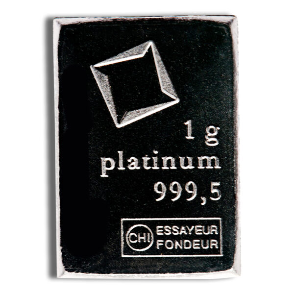 1 gram Platinum Bar - Brand Varies (No Card)