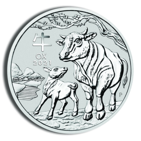 2021 Kilo Australia Silver Lunar Ox BU - Series III