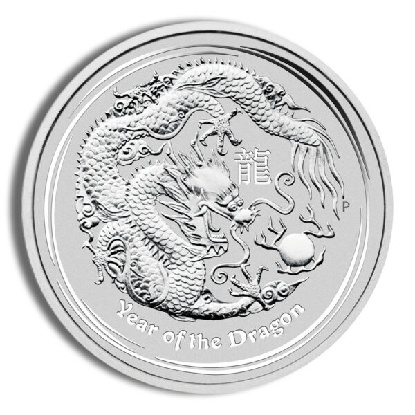 2012 Kilo Australia Silver Lunar Dragon BU - Series II