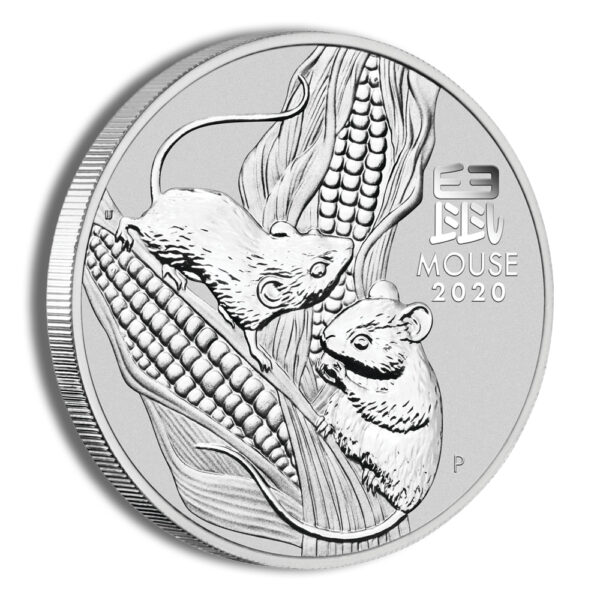 2020 Kilo Australia Silver Lunar Mouse BU - Series III - Image 3