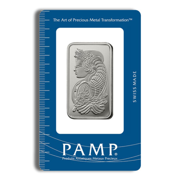 1 oz Platinum Bar - PAMP Fortuna (Carded)